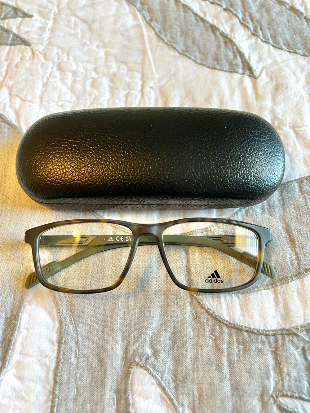 Adidas Sport Men’s Eyeglasses SP5043 052 Dark Havana 55/15/145 READ